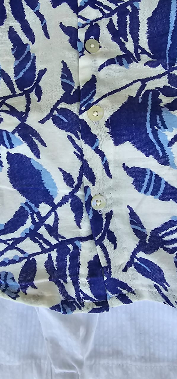Pepsi Blue Leaf & White Shorts Boys set - Image 3