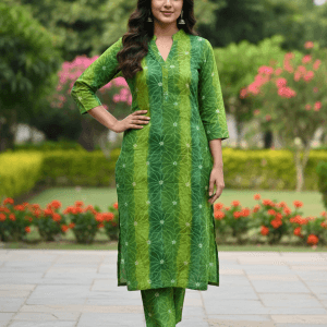 LeafLoom Women’s Cotton Top & Pant Co-ords Set