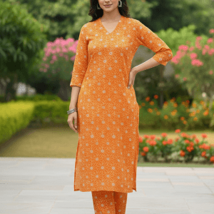 EaseWear Women’s Printed Cotton Co-ords Set