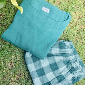 Green Checks pant Coords