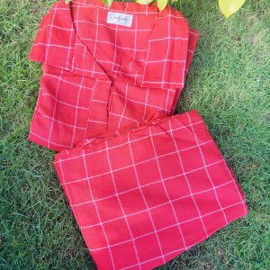 Brick Red Checks