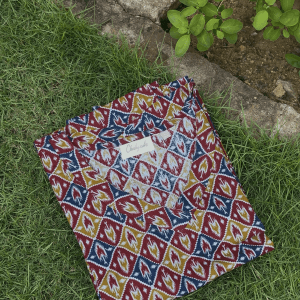 Red and White Ikkat Kurthi