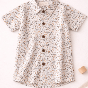 White Leaf Printed Shirts