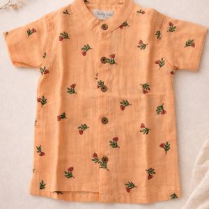 Orange Printed shirts