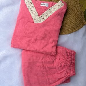 Rani Pink Hakoba Neck
