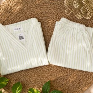 Parrot Green Stripes