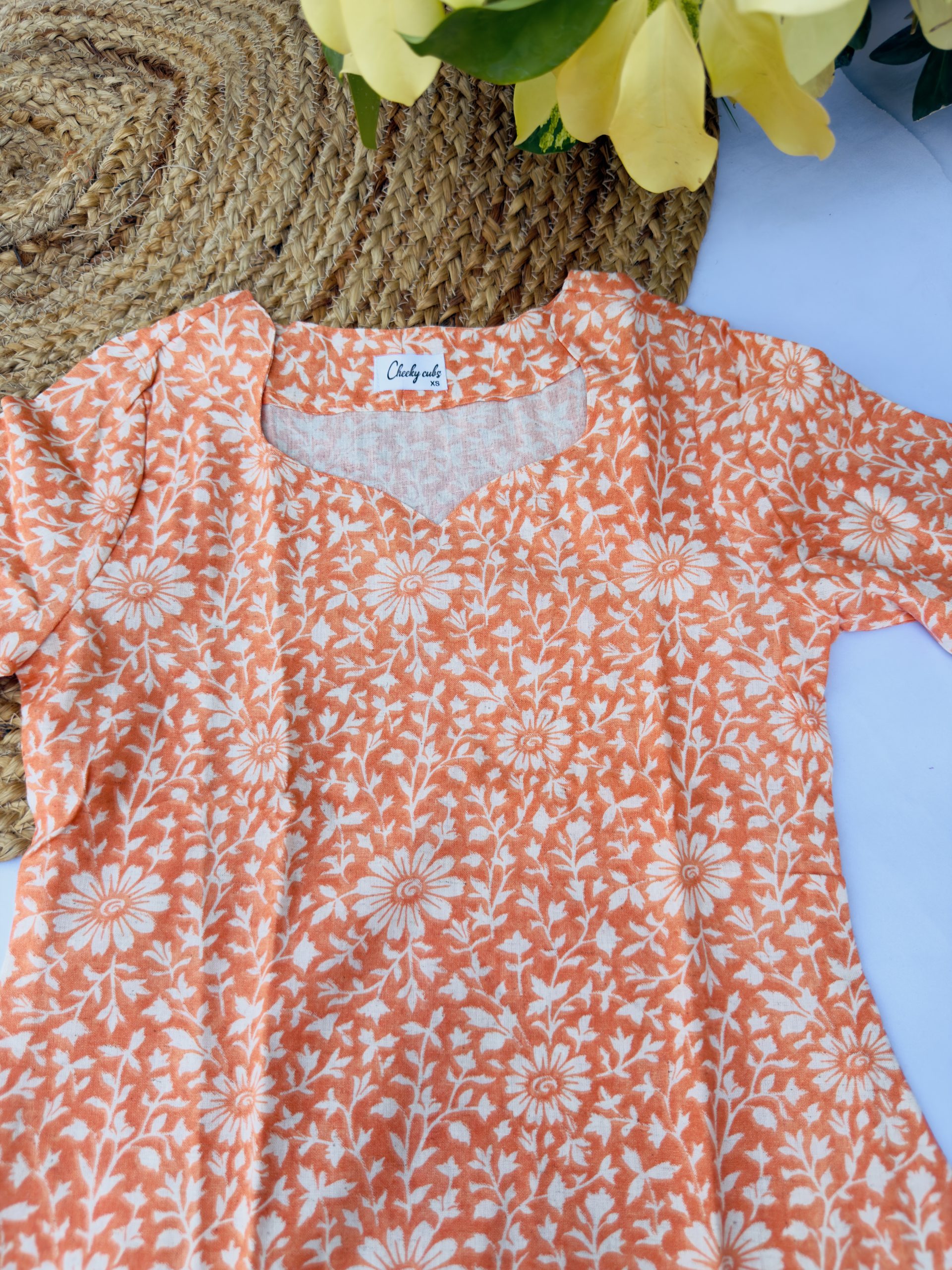 Fanta orange floral