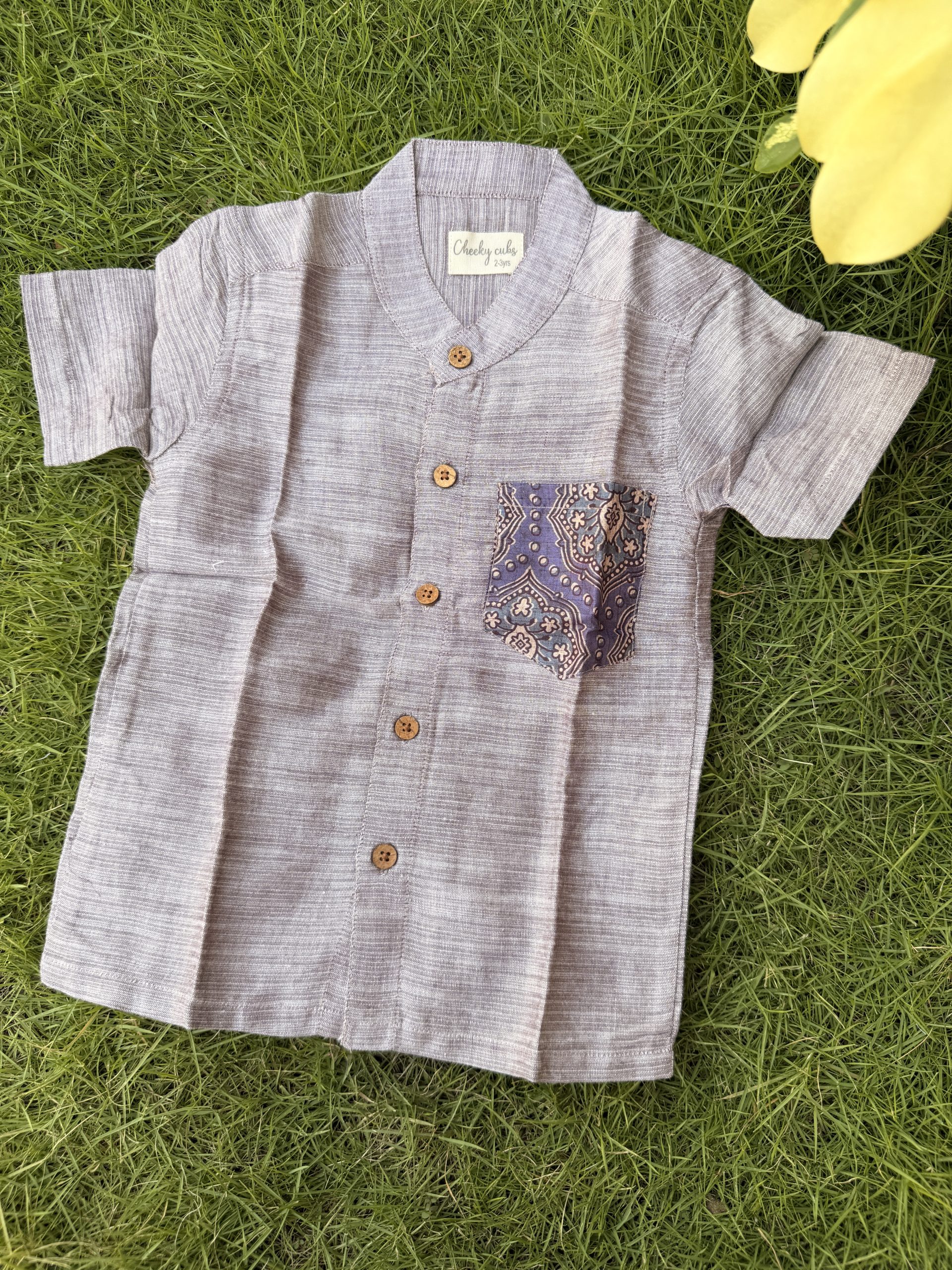 Grey silk