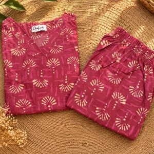 Pink bathik print