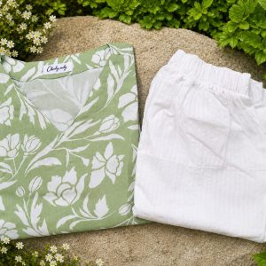 Parrot green floral