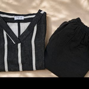 black  grey stripes