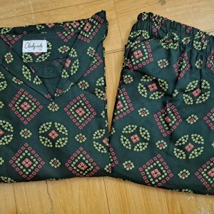 Green rayon bandhini