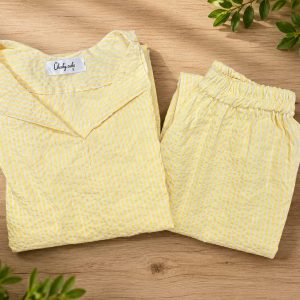 yellow  white stripes