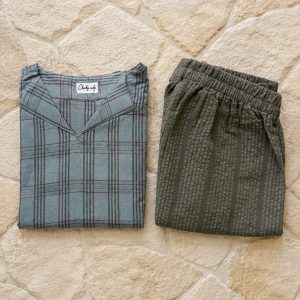 Light blue checks