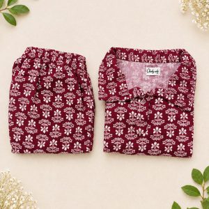 Maroon floral