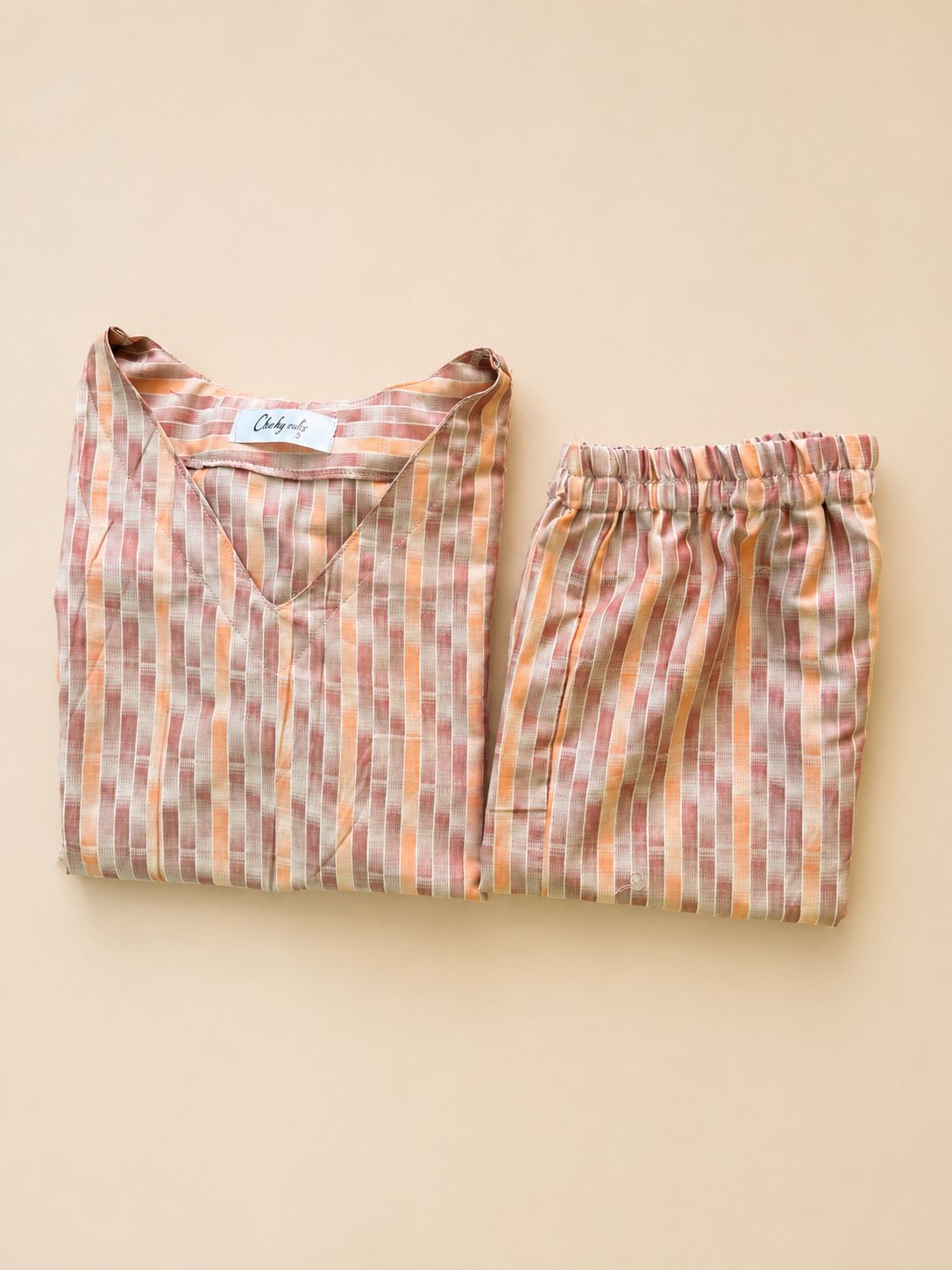 Red & orange rectangle(A line with palazzo)